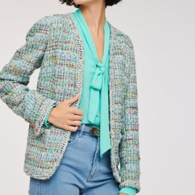 Weill Veste En Tweed Multico Pastel |  Vestes & Manteaux